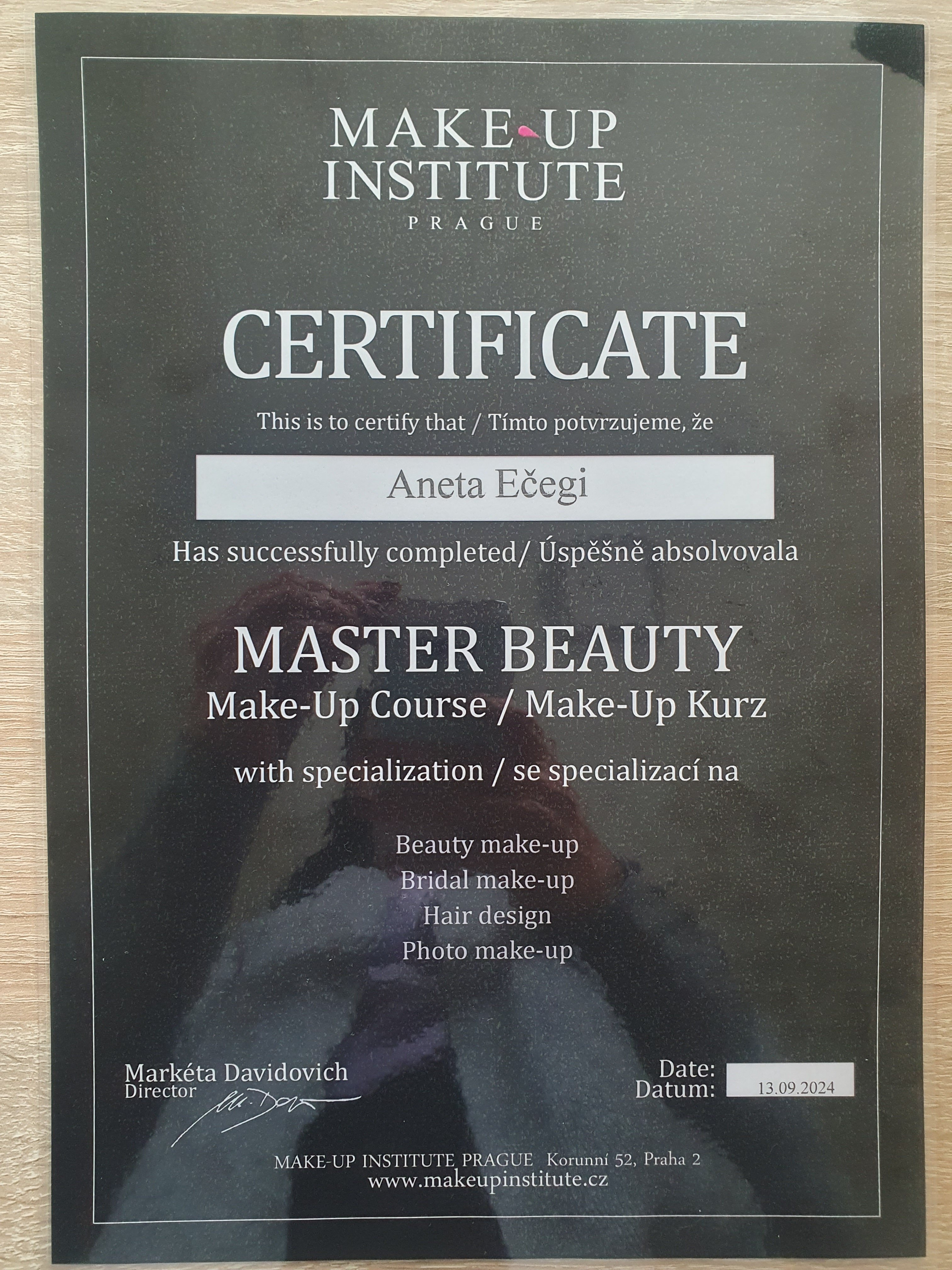 Stala jsem se certifikovanou vizážistkou